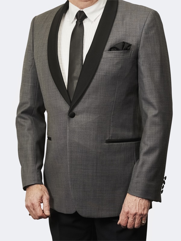 Trevor West Bond Tuxedo / Dinner Jacket in Grey