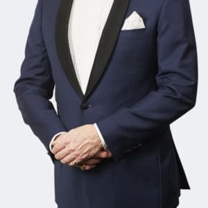 Trevor West Bond Tuxedo / Dinner Suit in Blue